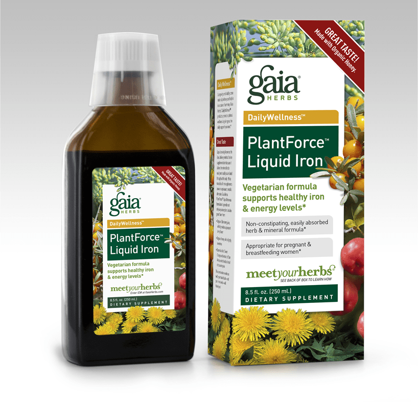 Gaia Herbs PlantForce Liquid Iron